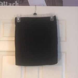 Black mini business skirt